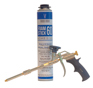 Foam Stick 60 Foam Adhesive, Graphite Application Gun, Cleaner